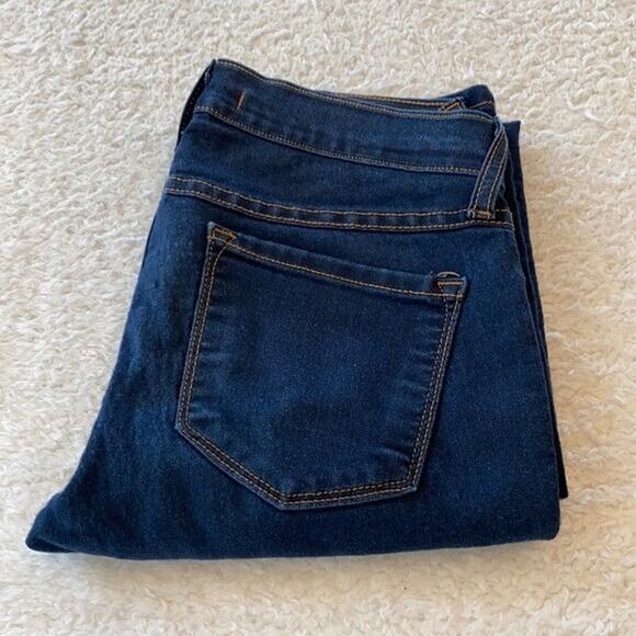 Flying Monkey Jeans Womens 27 Blue Skinny Dark Wash Low Rise Minimalist - Picture 1 of 11
